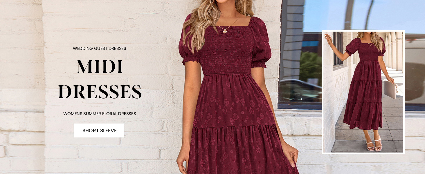 PRETTYGARDEN Versatile Swing A Line Long Dress Casual Going Out Summer Outfits