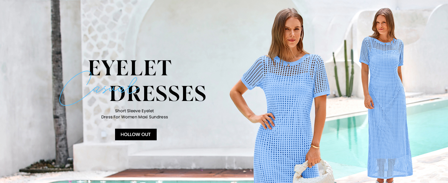 PRETTYGARDEN Hollow Out Dresses