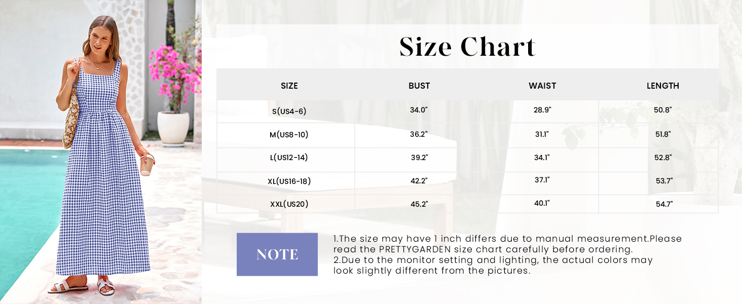 PRETTYGARDEN Smocked Casual Elegant Dress Trendy Fashion Clothes