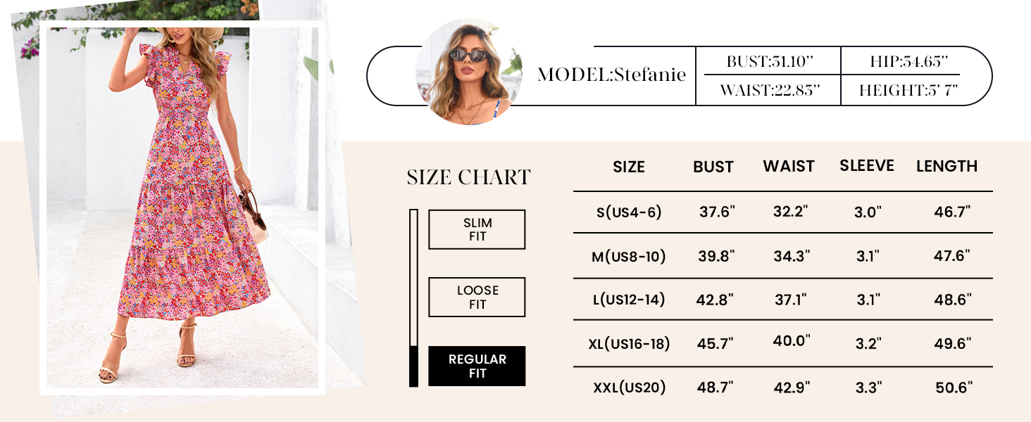PRETTYGARDEN Trendy Flower Printed A Line Dress Beach Vacation Holiday