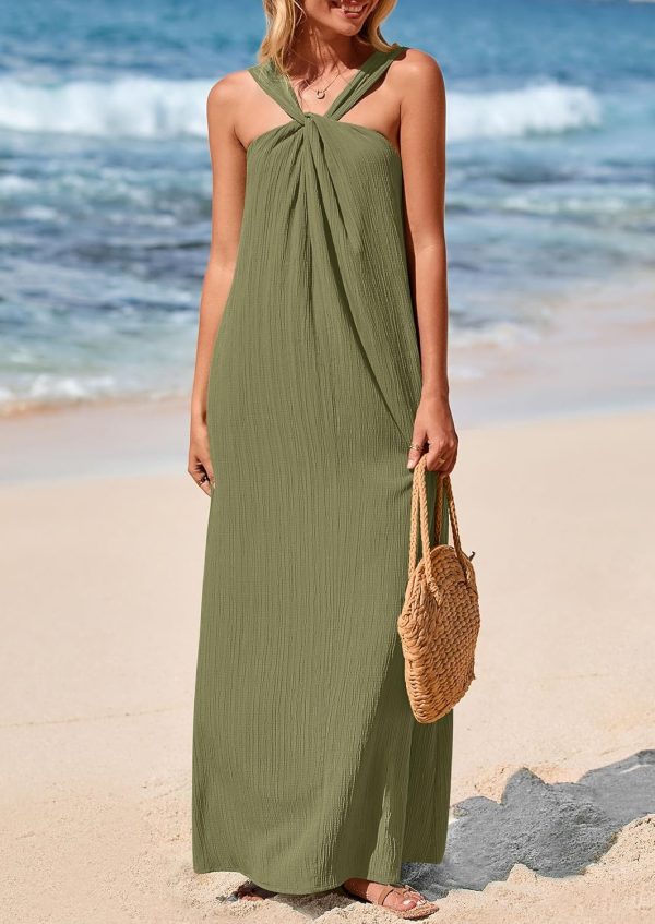 PRETTYGARDEN Womens 2025 Casual Long Summer Dresses Sleeveless Strappy Loose Flowy Beach Vacation Maxi Dress with Pockets - Image 53