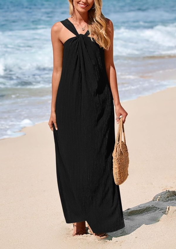 PRETTYGARDEN Womens 2025 Casual Long Summer Dresses Sleeveless Strappy Loose Flowy Beach Vacation Maxi Dress with Pockets - Image 64