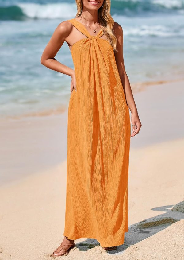 PRETTYGARDEN Womens 2025 Casual Long Summer Dresses Sleeveless Strappy Loose Flowy Beach Vacation Maxi Dress with Pockets - Image 67