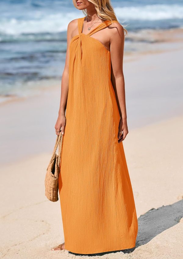 PRETTYGARDEN Womens 2025 Casual Long Summer Dresses Sleeveless Strappy Loose Flowy Beach Vacation Maxi Dress with Pockets - Image 68
