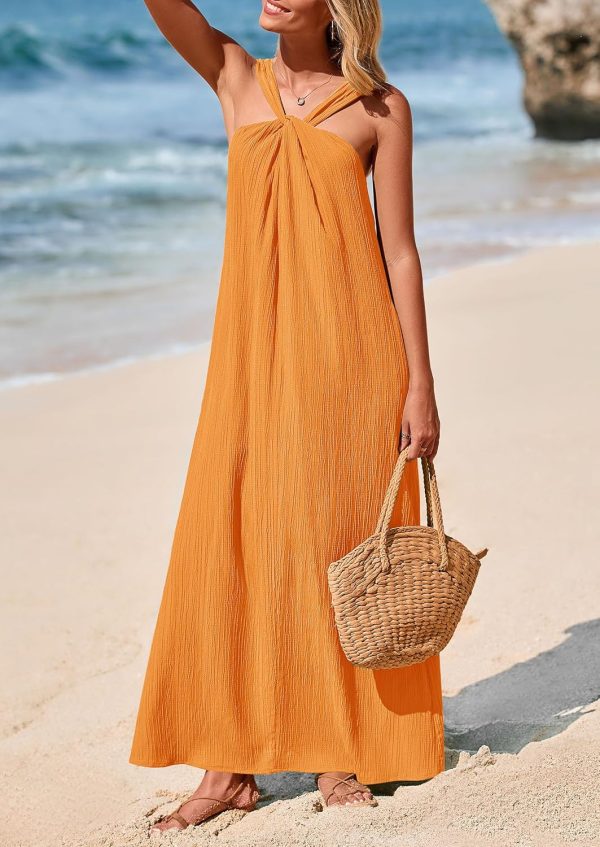 PRETTYGARDEN Womens 2025 Casual Long Summer Dresses Sleeveless Strappy Loose Flowy Beach Vacation Maxi Dress with Pockets - Image 72