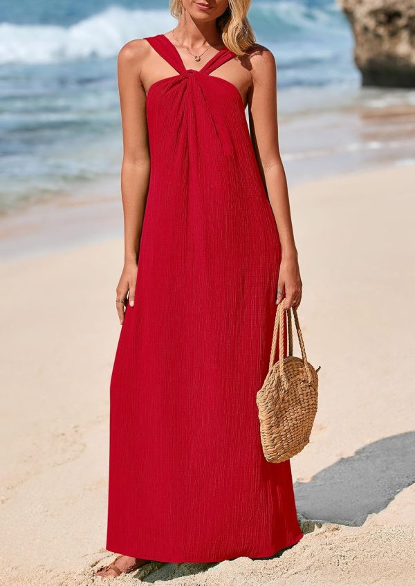 PRETTYGARDEN Womens 2025 Casual Long Summer Dresses Sleeveless Strappy Loose Flowy Beach Vacation Maxi Dress with Pockets - Image 79