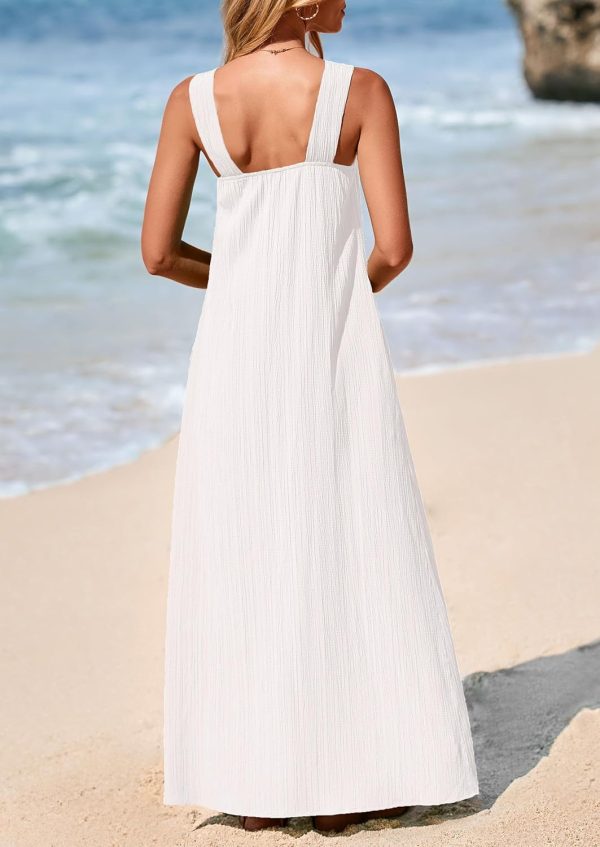 PRETTYGARDEN Womens 2025 Casual Long Summer Dresses Sleeveless Strappy Loose Flowy Beach Vacation Maxi Dress with Pockets - Image 90