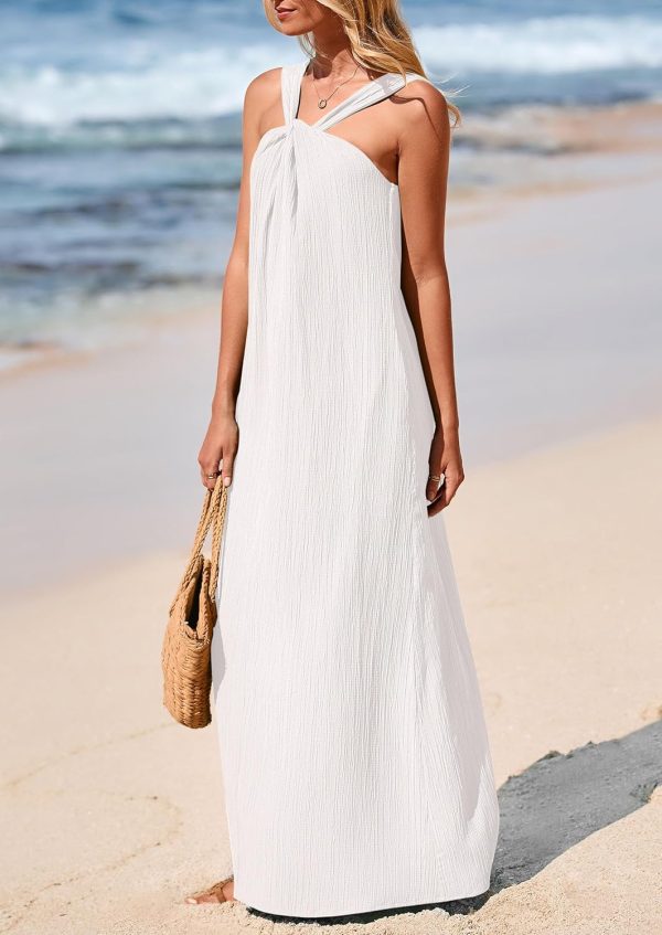 PRETTYGARDEN Womens 2025 Casual Long Summer Dresses Sleeveless Strappy Loose Flowy Beach Vacation Maxi Dress with Pockets - Image 92