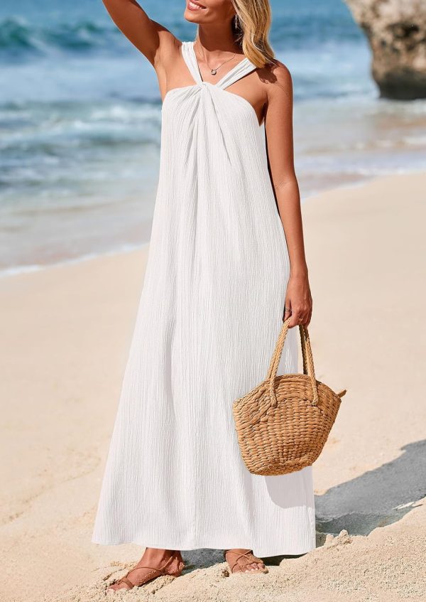 PRETTYGARDEN Womens 2025 Casual Long Summer Dresses Sleeveless Strappy Loose Flowy Beach Vacation Maxi Dress with Pockets - Image 96